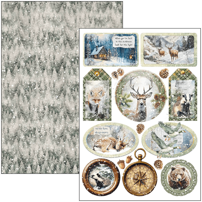 Ciao Bella, collection Forest Tales - Format A4 - 9 feuilles - 190gsm 