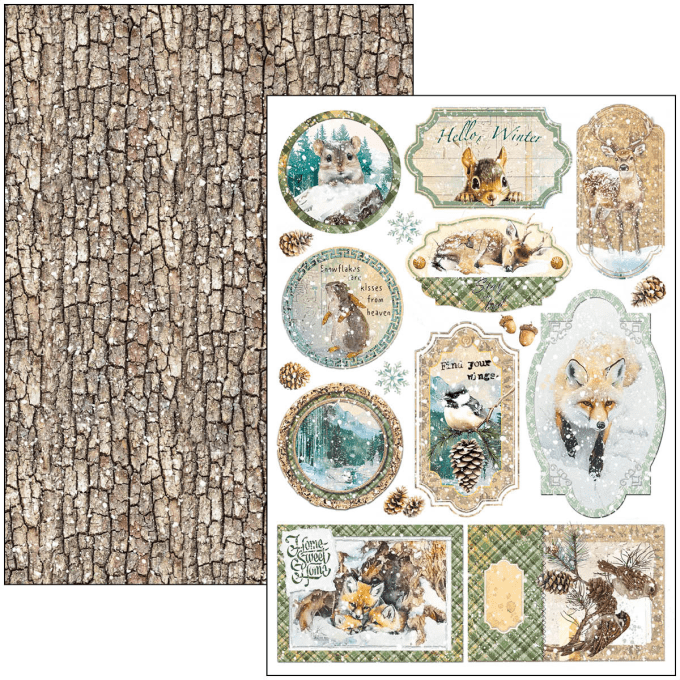 Ciao Bella, collection Forest Tales - Format A4 - 9 feuilles - 190gsm 