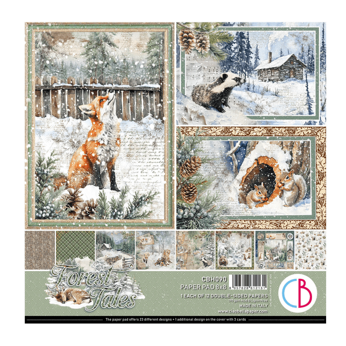 Ciao Bella, collection Forest Tales - 20x20cm - 12 feuilles - 190gsm