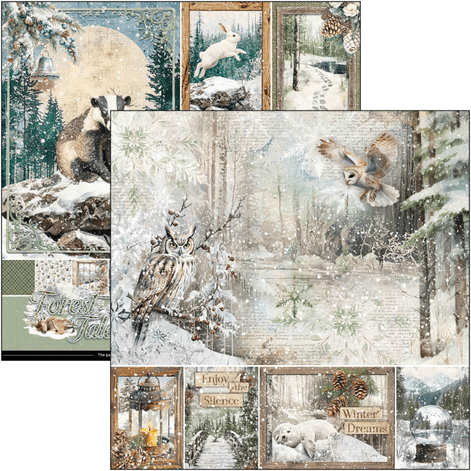 Ciao Bella, collection Forest Tales - 30x30cm - 12 feuilles - 190gsm