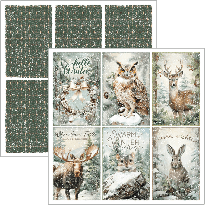 Ciao Bella, collection Forest Tales - 30x30cm - 12 feuilles - 190gsm