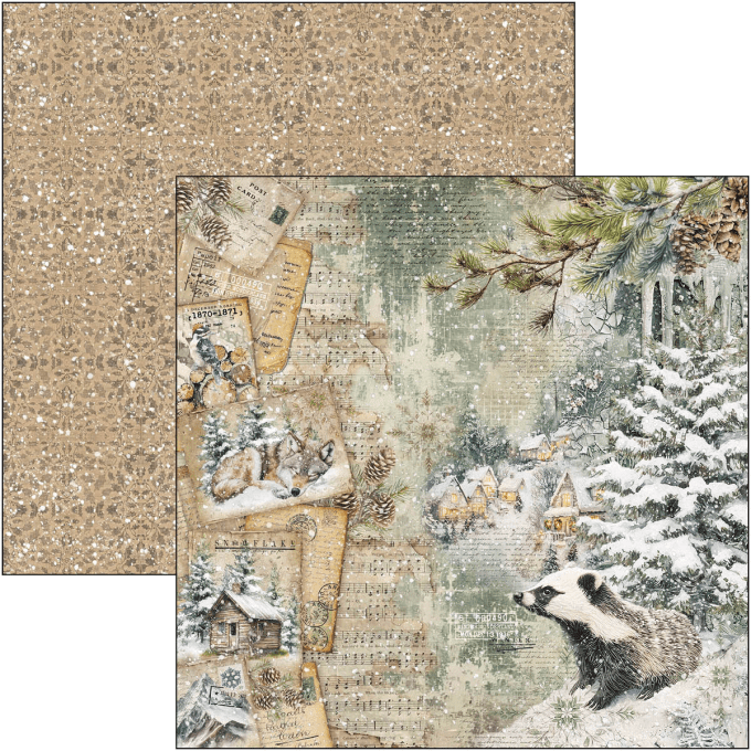 Ciao Bella, collection Forest Tales - 30x30cm - 12 feuilles - 190gsm