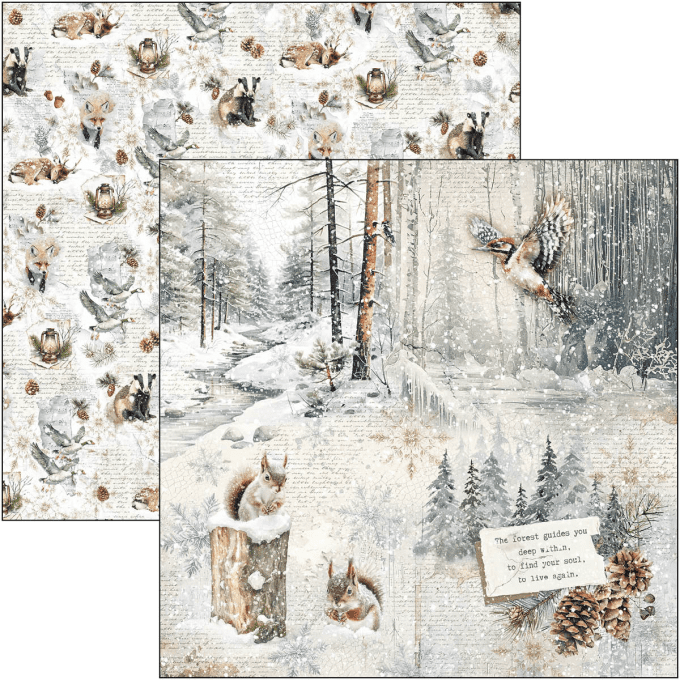 Ciao Bella, collection Forest Tales - 30x30cm - 12 feuilles - 190gsm