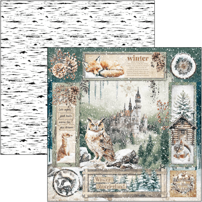 Ciao Bella, collection Forest Tales - 30x30cm - 12 feuilles - 190gsm