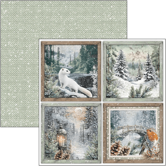Ciao Bella, collection Forest Tales - Patterns - 30x30cm - 8 feuilles - 190gsm 