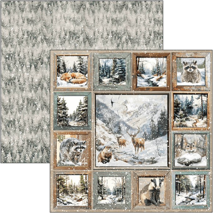 Ciao Bella, collection Forest Tales - Patterns - 30x30cm - 8 feuilles - 190gsm 