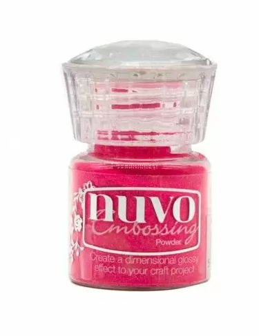 Nuvo, Poudre à embosser, couleur : strawberry slush