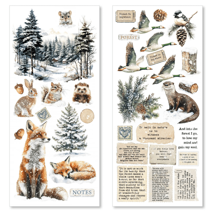 Ciao Bella, Stickers, Forest Tales, 5 feuilles