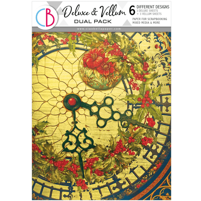 Deluxe paper gold & vellum, Ciao Bella, Toy shop,  Format A4 - 6 feuilles 