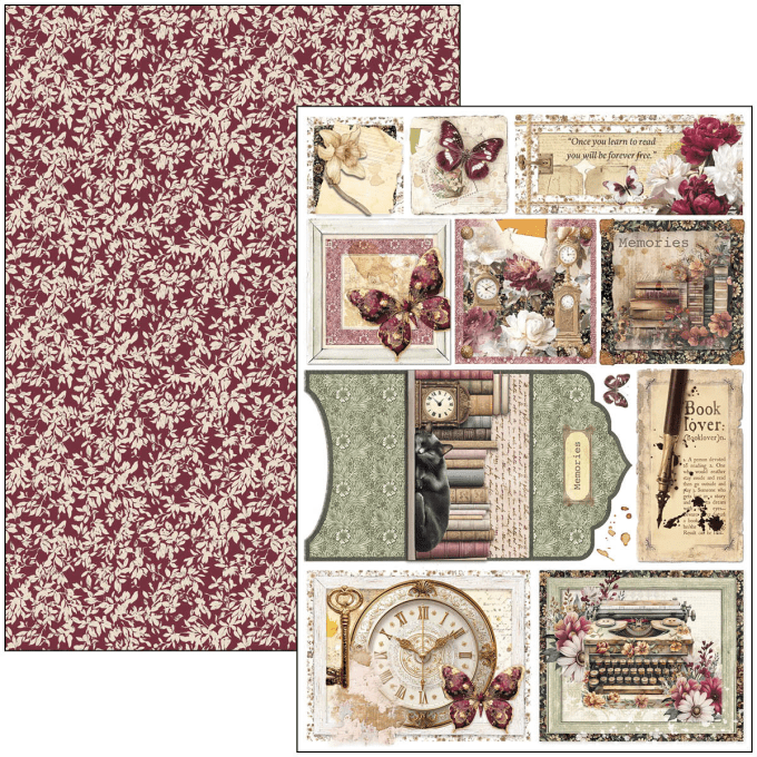 Ciao Bella, collection Book lovers - Format A4 - 9 feuilles - 190gsm