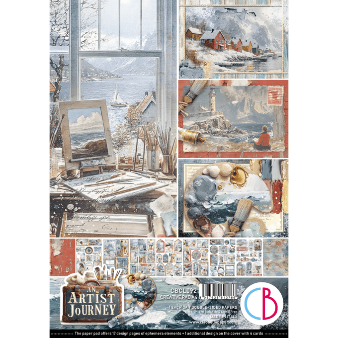 Ciao Bella, collection An artist journey - Format A4 - 9 feuilles - 190gsm