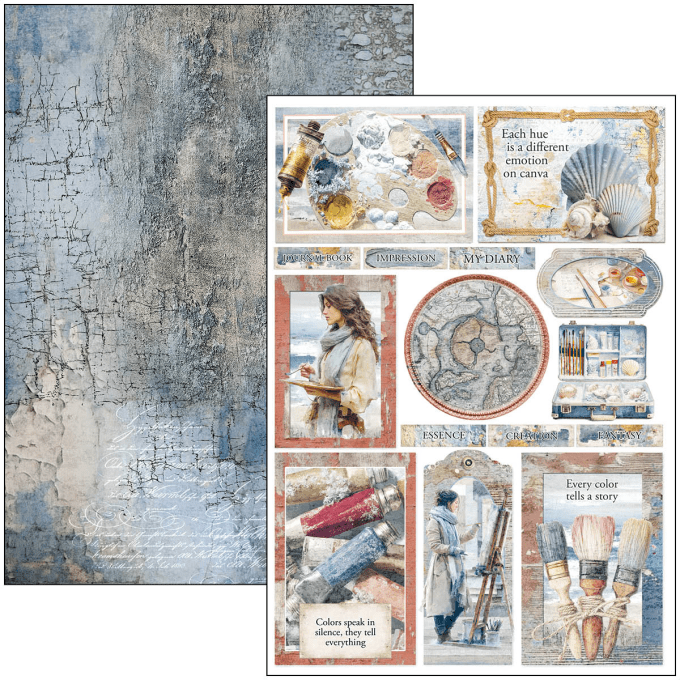 Ciao Bella, collection An artist journey - Format A4 - 9 feuilles - 190gsm