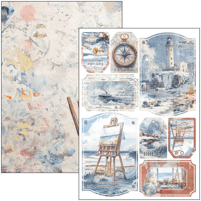 Ciao Bella, collection An artist journey - Format A4 - 9 feuilles - 190gsm