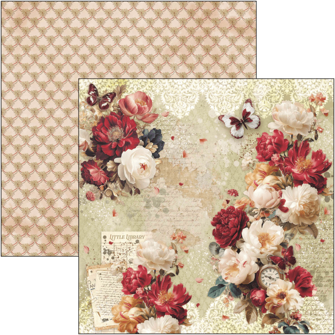 Ciao Bella, collection Book lovers - 20x20cm - 12 feuilles + 1 extra - 190gsm