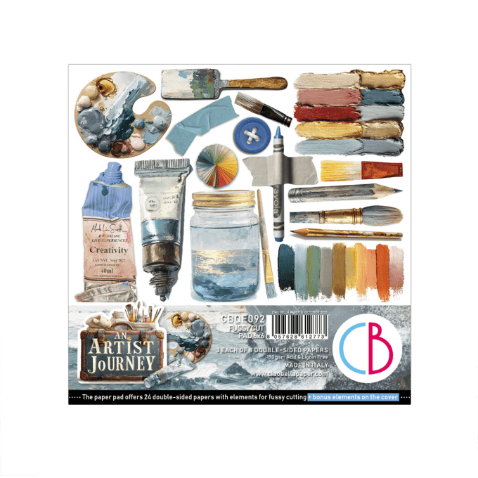 Ciao Bella, collection An artist journey - 15x15cm - 24 feuilles - 190gsm 