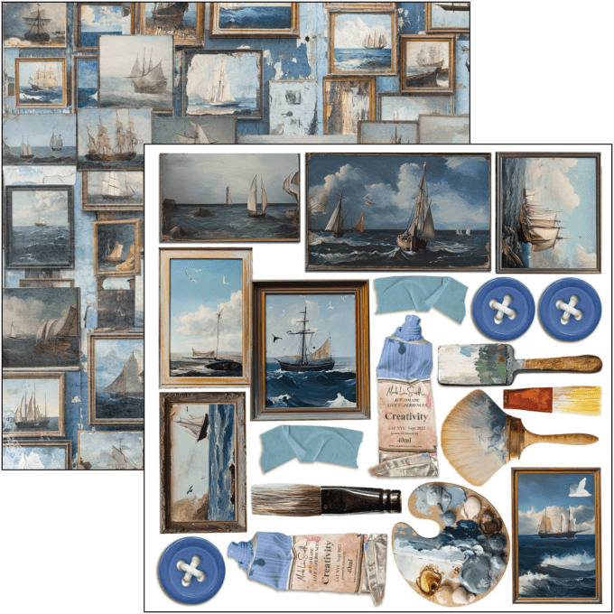 Ciao Bella, collection An artist journey - 15x15cm - 24 feuilles - 190gsm 