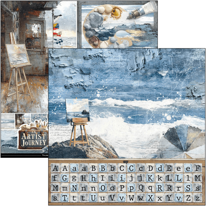 Ciao Bella, collection An artist journey, Patterns-30x30cm - 8 feuilles + 1 feuille spéciale, 190gsm