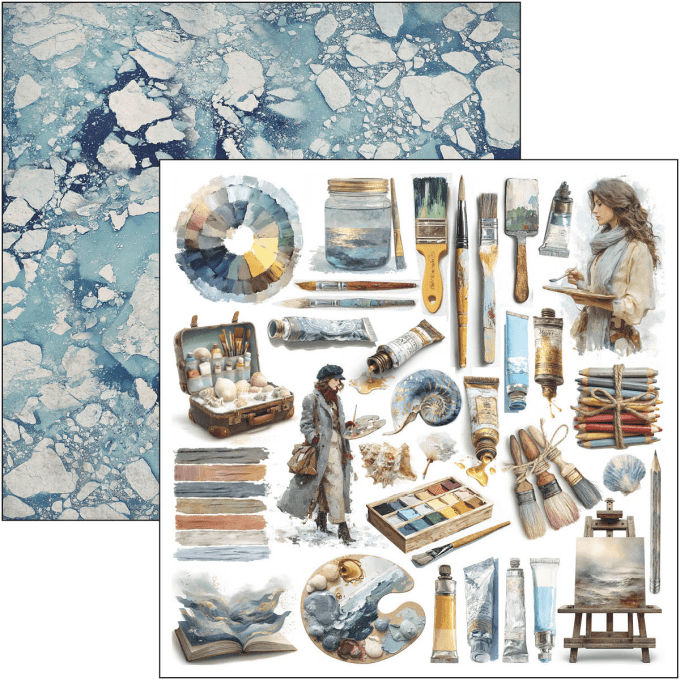 Ciao Bella, collection An artist journey, Patterns-30x30cm - 8 feuilles + 1 feuille spéciale, 190gsm