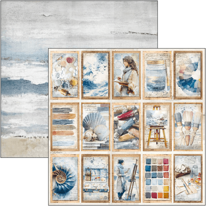 Ciao Bella, collection An artist journey, Patterns-30x30cm - 8 feuilles + 1 feuille spéciale, 190gsm