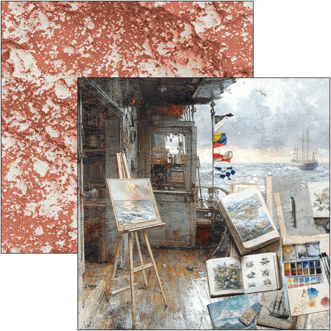 Ciao Bella, collection An artist journey, Patterns-30x30cm - 8 feuilles + 1 feuille spéciale, 190gsm