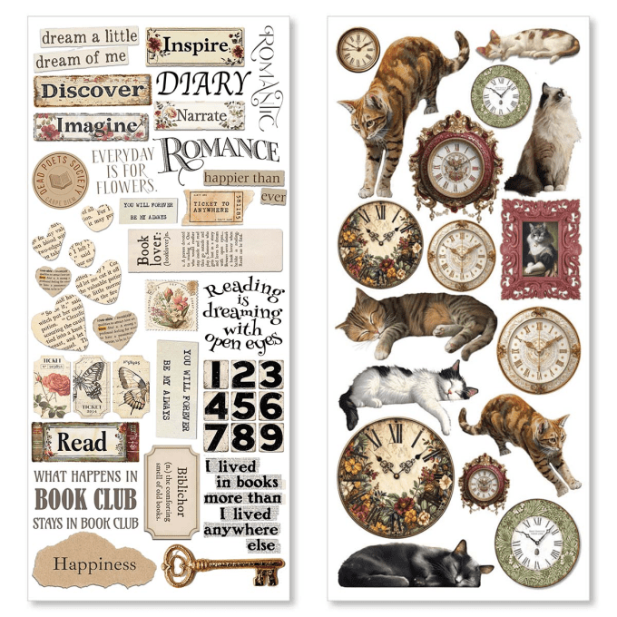 Ciao Bella, Stickers, Book lovers, 5 feuilles