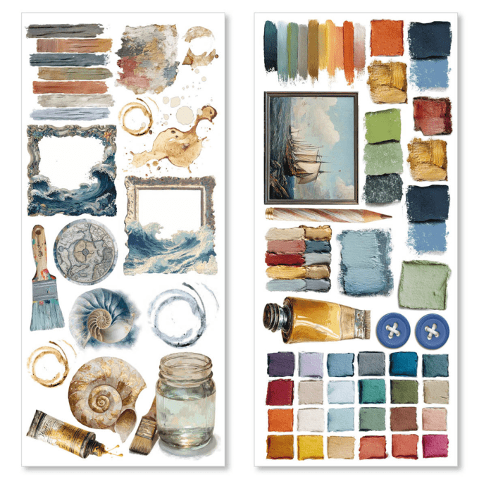 Ciao Bella, Stickers, An artist journey , 5 feuilles 