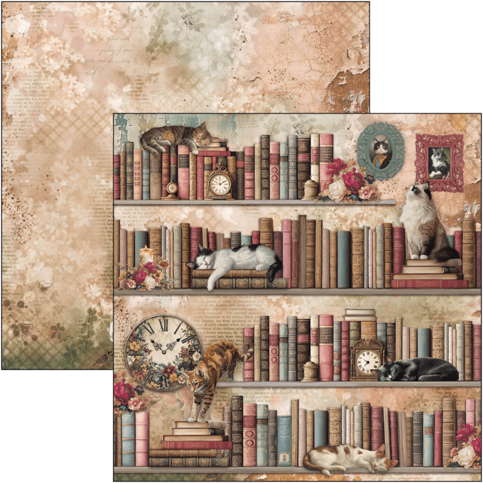 Ciao Bella, collection Book lovers - 30x30cm - 12 feuilles + 1 feuille extra - 190gsm 