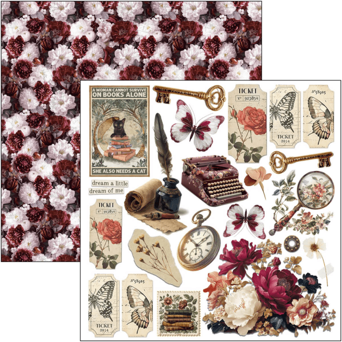 Ciao Bella, collection Book lovers - 15x15cm - 24 feuilles - 190gsm