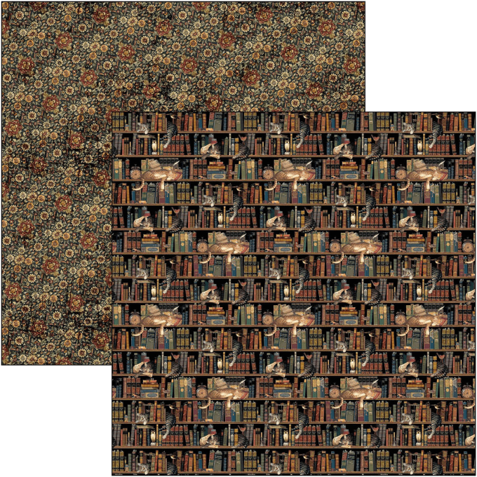 Ciao Bella, collection Book lovers - Patterns - 30x30cm - 8 feuilles + 1 feuille spéciale - 190gsm