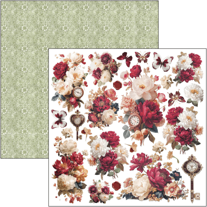 Ciao Bella, collection Book lovers - Patterns - 30x30cm - 8 feuilles + 1 feuille spéciale - 190gsm