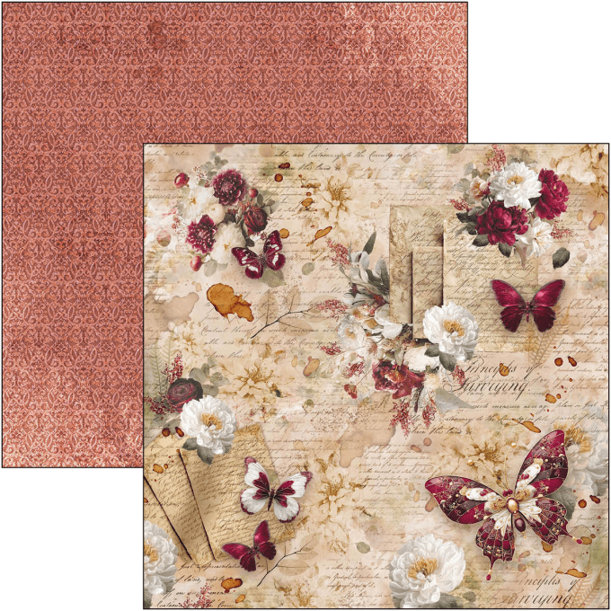 Ciao Bella, collection Book lovers - Patterns - 30x30cm - 8 feuilles + 1 feuille spéciale - 190gsm