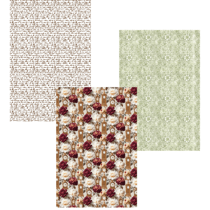 Deluxe paper silver & vellum, Ciao Bella, Book lovers,  Format A4 environ