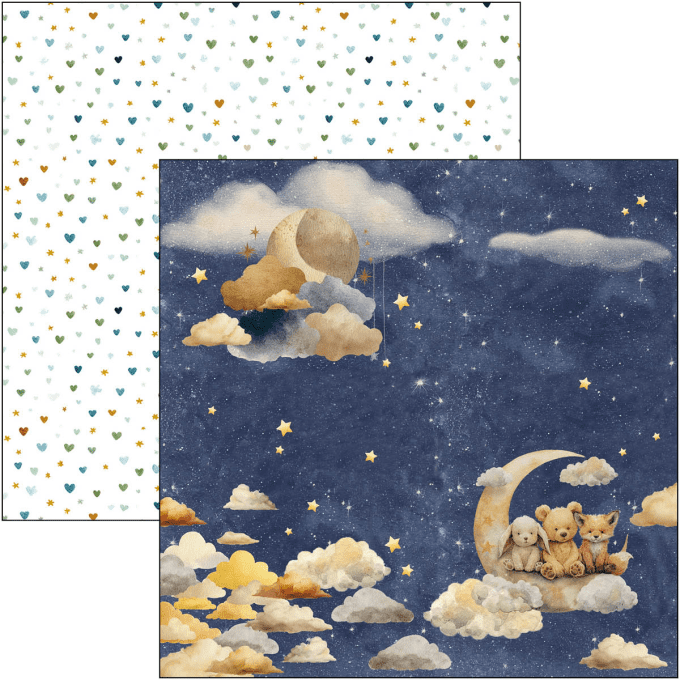 Ciao Bella, collection Lunibloom - 20x20cm - 12 feuilles - 190gsm