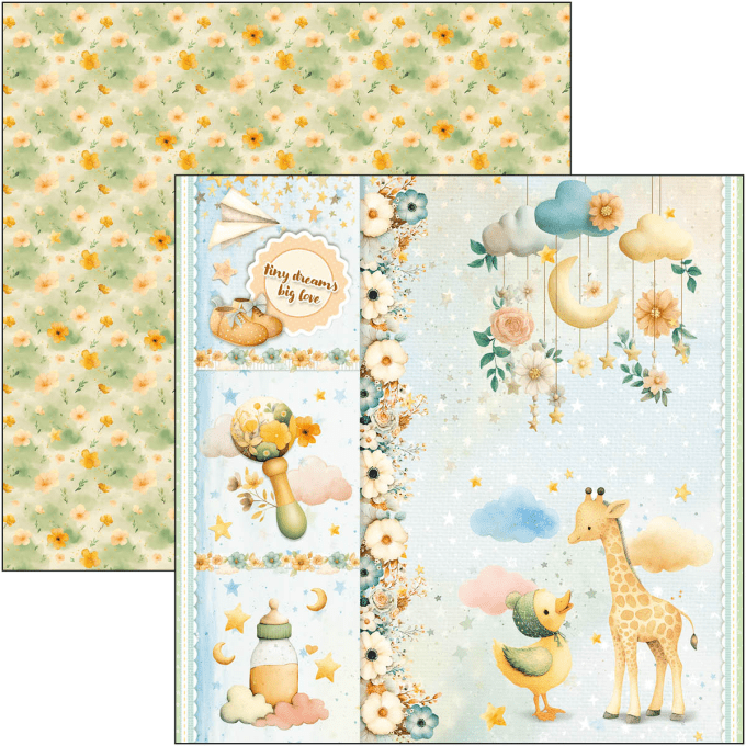 Ciao Bella, collection Lunibloom - 20x20cm - 12 feuilles - 190gsm