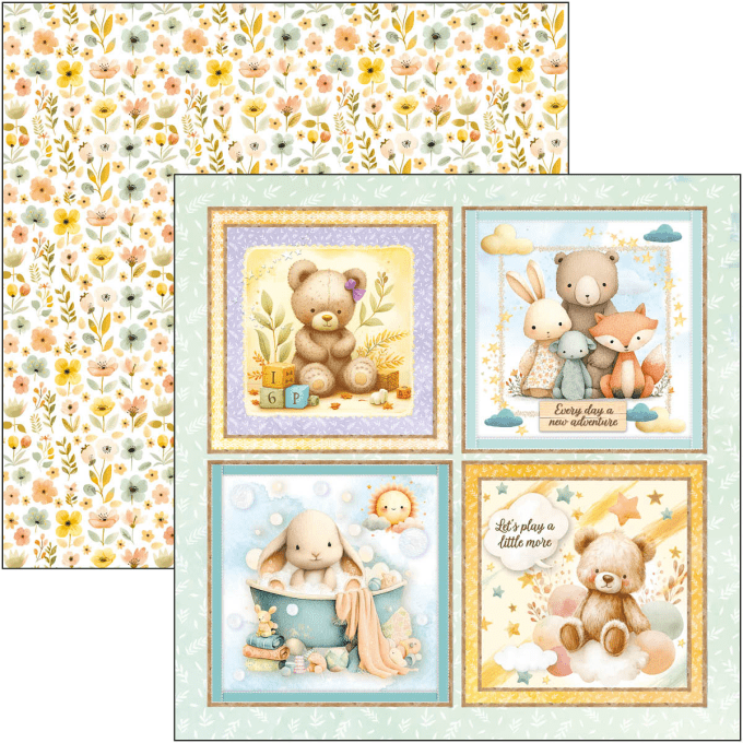 Ciao Bella, collection Lunibloom - 20x20cm - 12 feuilles - 190gsm