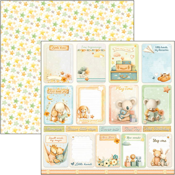 Ciao Bella, collection Lunibloom - 20x20cm - 12 feuilles - 190gsm