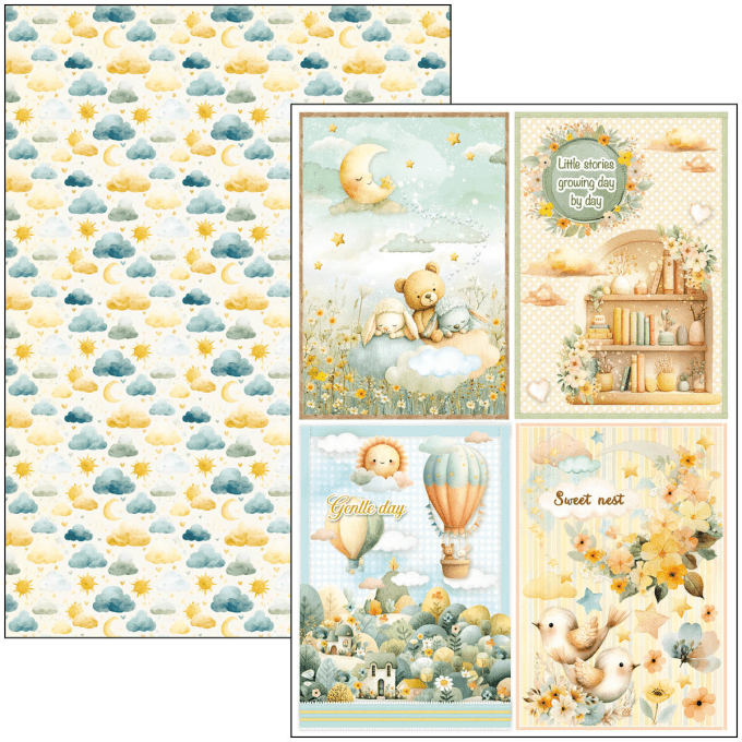 Ciao Bella, collection Lunibloom - Format A4 - 9 feuilles - 190gsm
