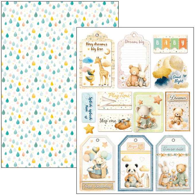 Ciao Bella, collection Lunibloom - Format A4 - 9 feuilles - 190gsm