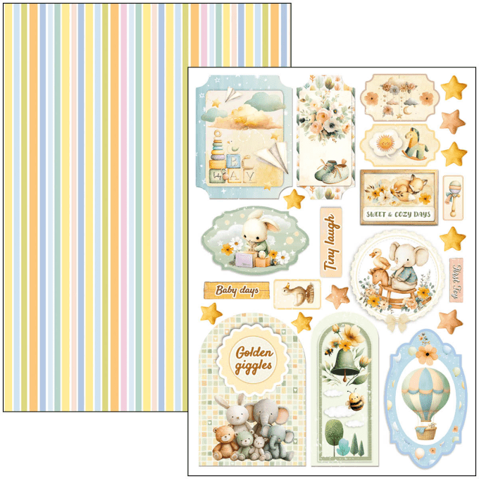 Ciao Bella, collection Lunibloom - Format A4 - 9 feuilles - 190gsm