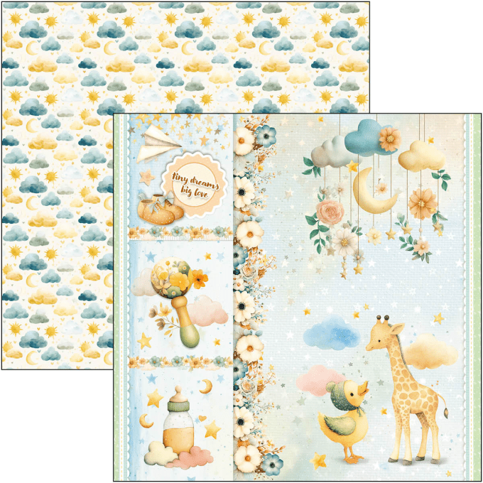 Ciao Bella, collection Lunibloom - 30x30cm - 12 feuilles - 190gsm