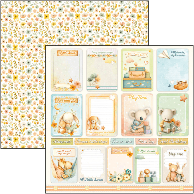 Ciao Bella, collection Lunibloom - 30x30cm - 12 feuilles - 190gsm