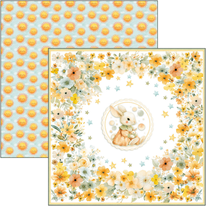 Ciao Bella, collection Lunibloom - 30x30cm - 12 feuilles - 190gsm