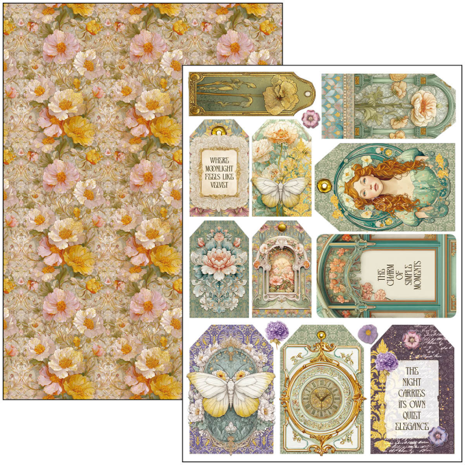 Ciao Bella, collection Artemis - Format A4 - 9 feuilles - 190gsm