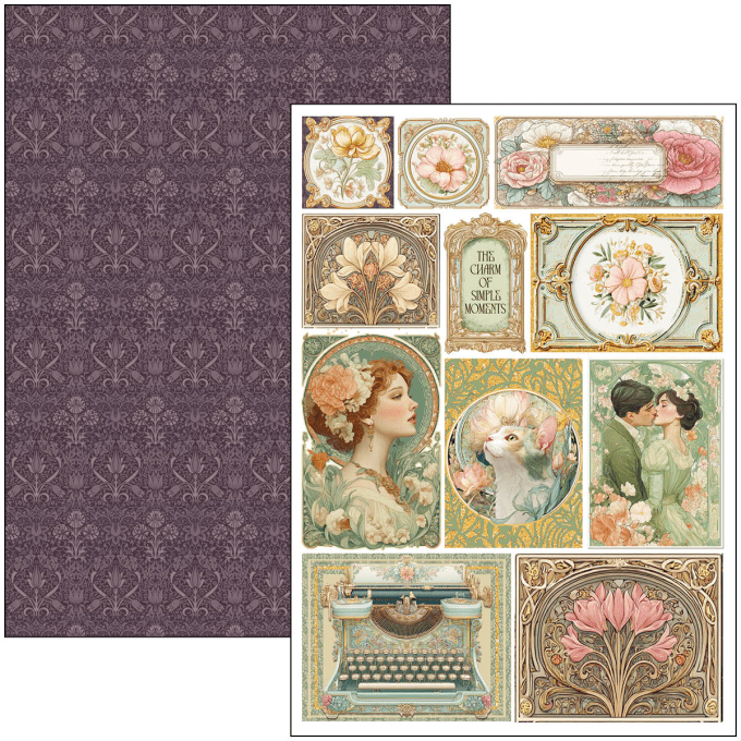 Ciao Bella, collection Artemis - Format A4 - 9 feuilles - 190gsm