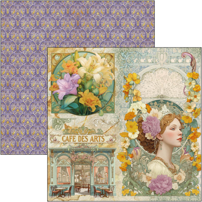 Ciao Bella, collection Artemis - 20x20cm - 12 feuilles - 190gsm 