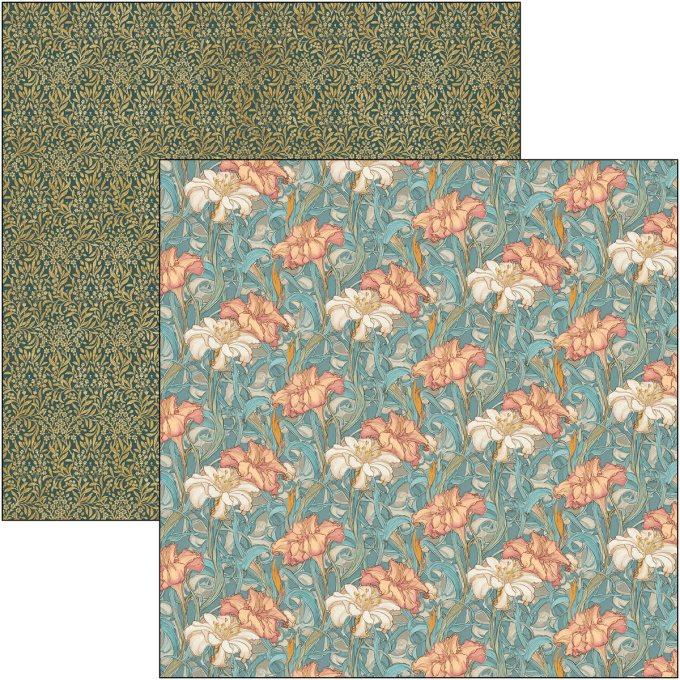 Ciao Bella, collection Artemis - 30x30cm - 12 feuilles - 190gsm 