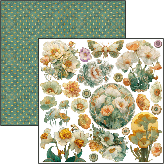 Ciao Bella, collection Artemis - 30x30cm - 12 feuilles - 190gsm 