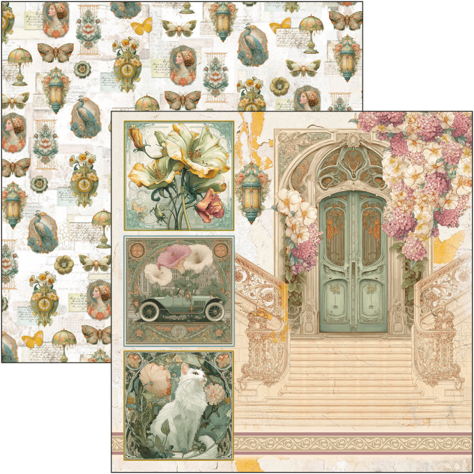 Ciao Bella, collection Artemis - 30x30cm - 12 feuilles - 190gsm 