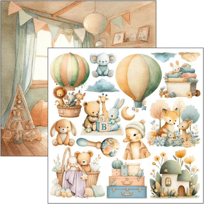 Ciao Bella, collection Lunibloom - 15x15cm - 24 feuilles - 190gsm