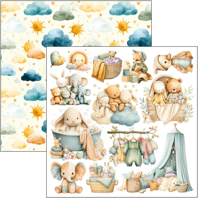 Ciao Bella, collection Lunibloom - 15x15cm - 24 feuilles - 190gsm